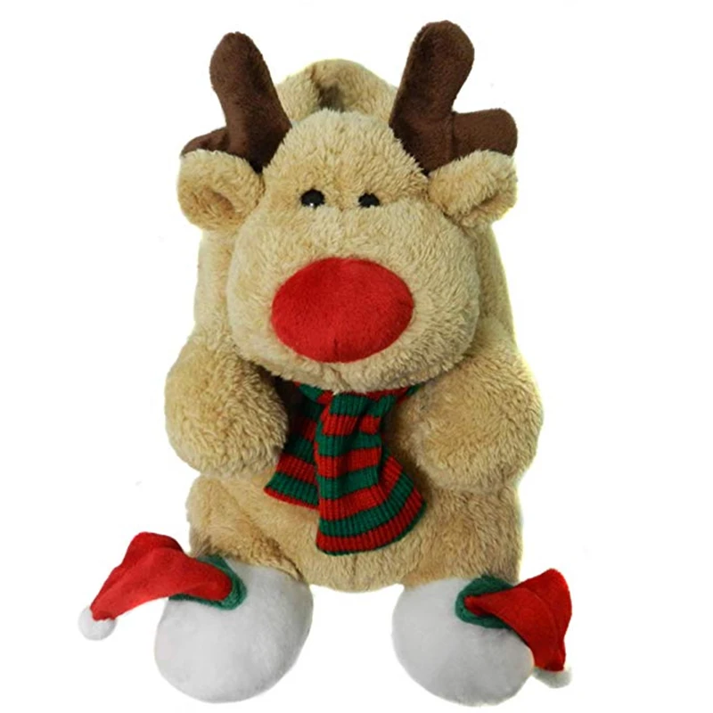 Cute Winter House Shoes Cartoon Animal Soft Warm Plush Lining Non-Slip Slippers