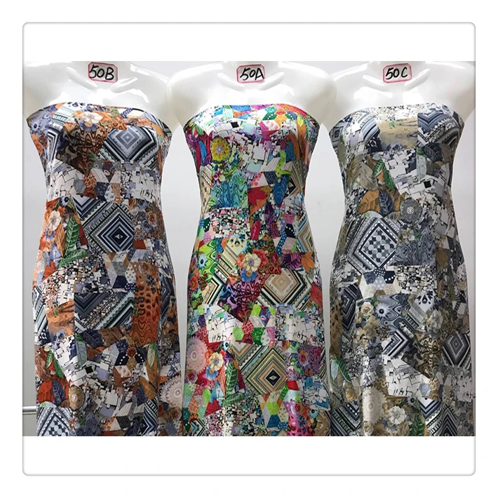 good quality rayonne fabric digital printed 100% reyon fabric telas viscosa for dress