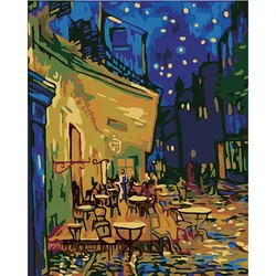 Decoration handpainted canvas good quality DIY abstract oil painting by numbers