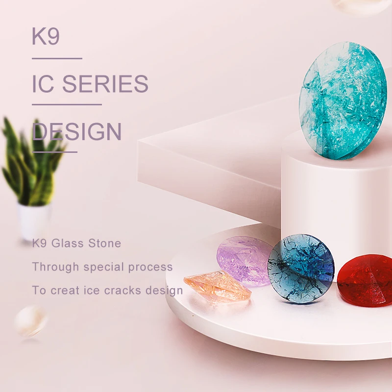 2022 IC Series Clear Rivoli Point Back Fancy Stones K9 Glass Rhinestones for Jewelry Making Decorative Clothing Stones