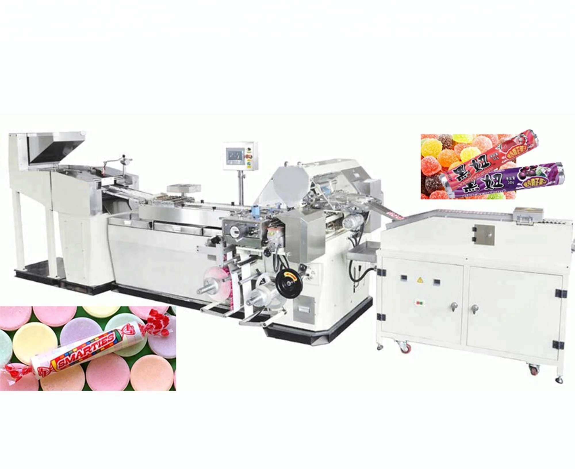 Autowrapper wrapper polo mints candy roll wrapping machine