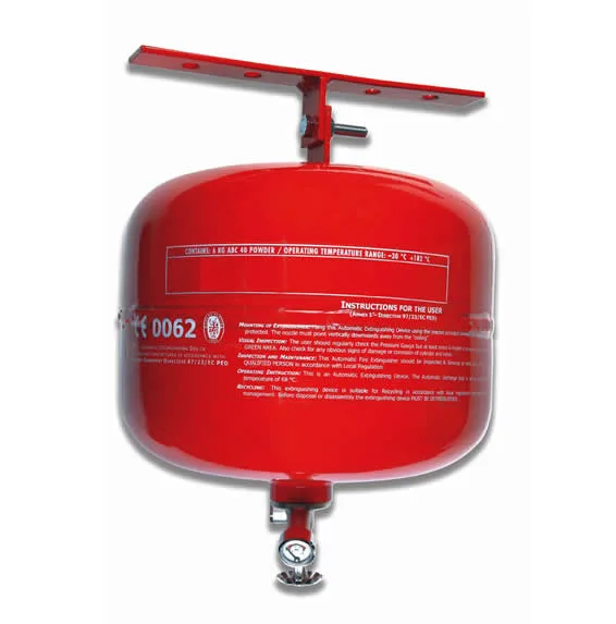 Fm-200 Fire Suppression System Automatic Fire Extinguisher Alarm ABC Dry Powder Steel12 Hanging 14 Bar 25 Bar CN;ZHE 3.2kg 300mm