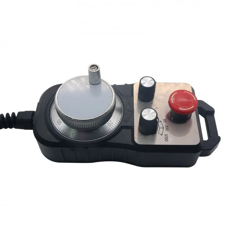 Universal CNC 4 Axis MPG Pendant Handwheel & Emergency Stop for Siemens GSK