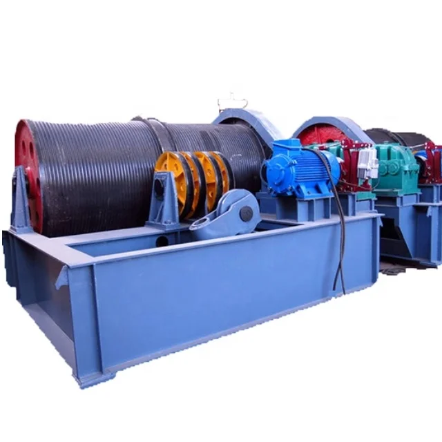 China manufacture double drum electric winch hoist