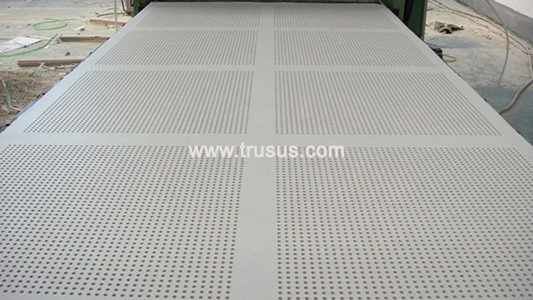 Trusus Paperbacked Adhesive Paper Surface Perforated Drywall Plasterboard