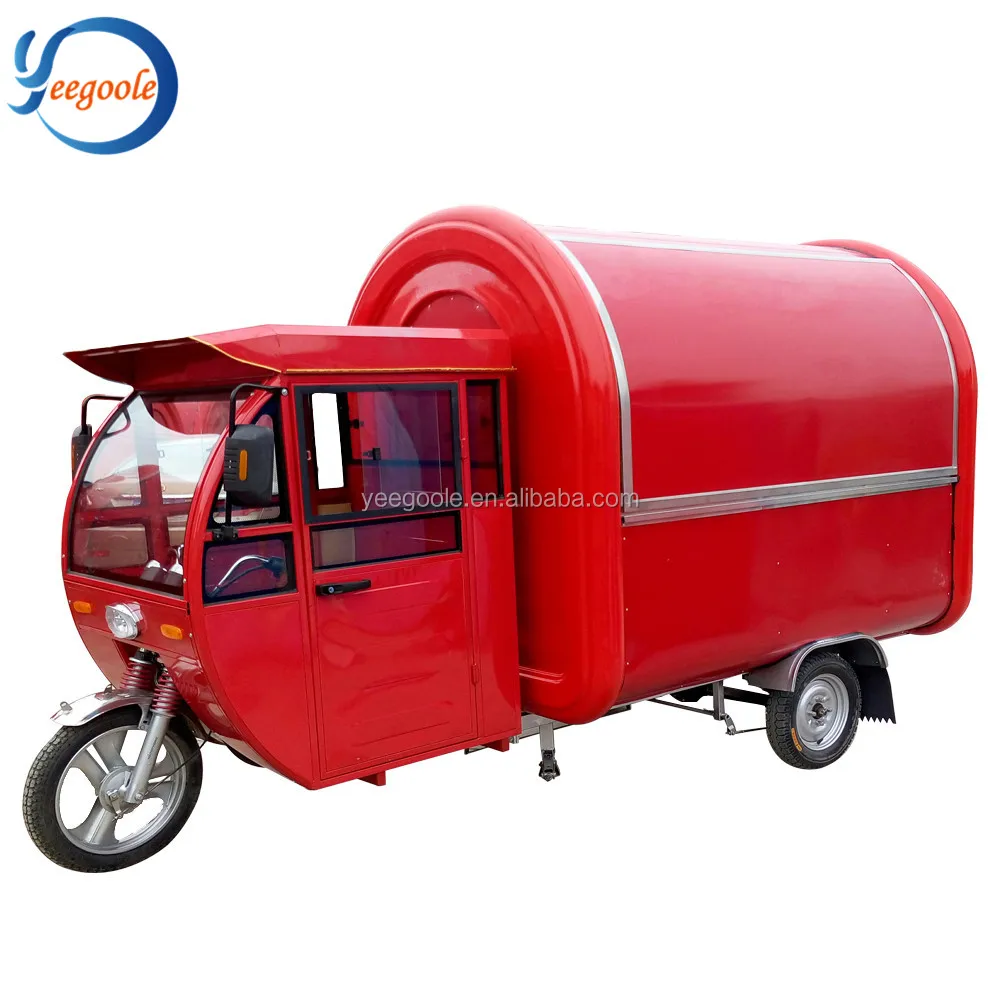 Mobile Ice cream kiosk,trolley Electric tricycle vending mobile food cart