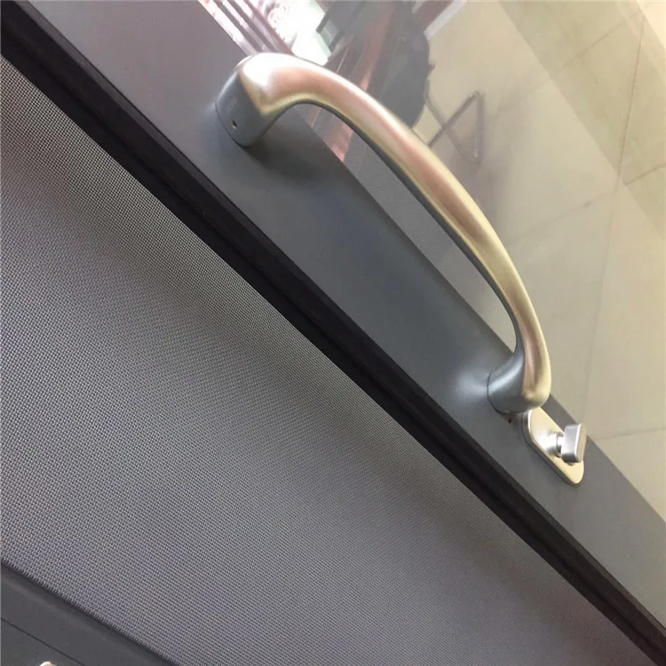 Heavy duty triple track double glazing aluminum sliding glass price patio door