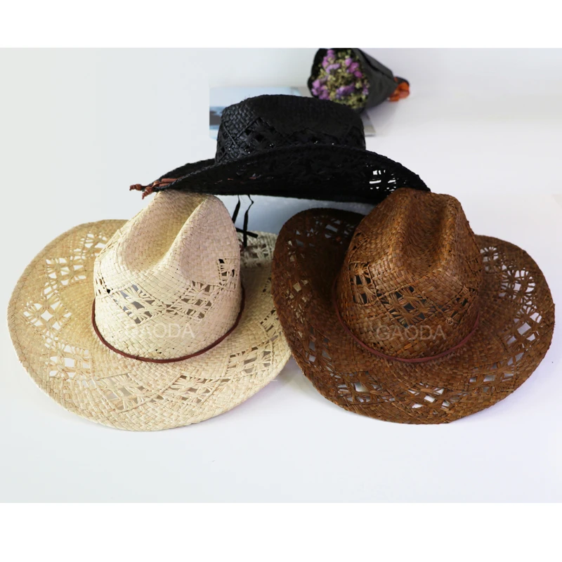Cheap design your own bulk straw cowboy hats made in mexico for sale