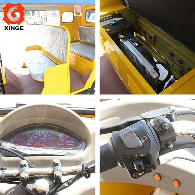 Bajaj Tricycle Affordable Closed Cabin Passenger Tricycle Petrol Motorcycles 200Cc