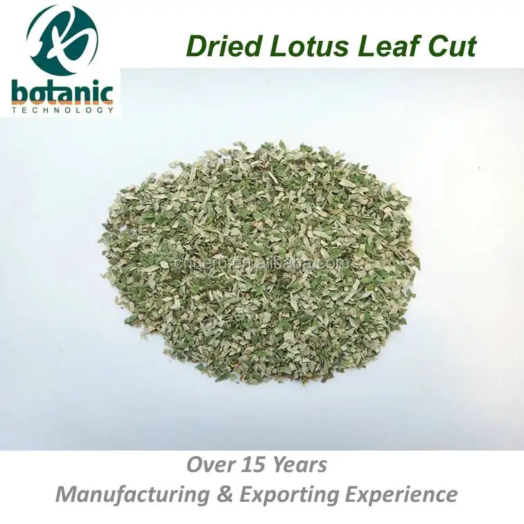
dried lotus leaf tea bag cut 