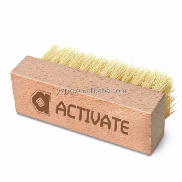 wooden sneaker shoe brush and football basketball shoe brush with PP bristle horsehair or hog bristle