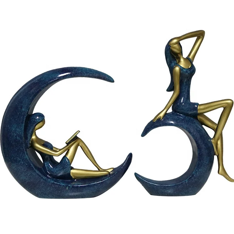 Ballet Dancer Sculptures Girl Resin Figurine Statues Gift Resin Home Decoration Desk Ornament