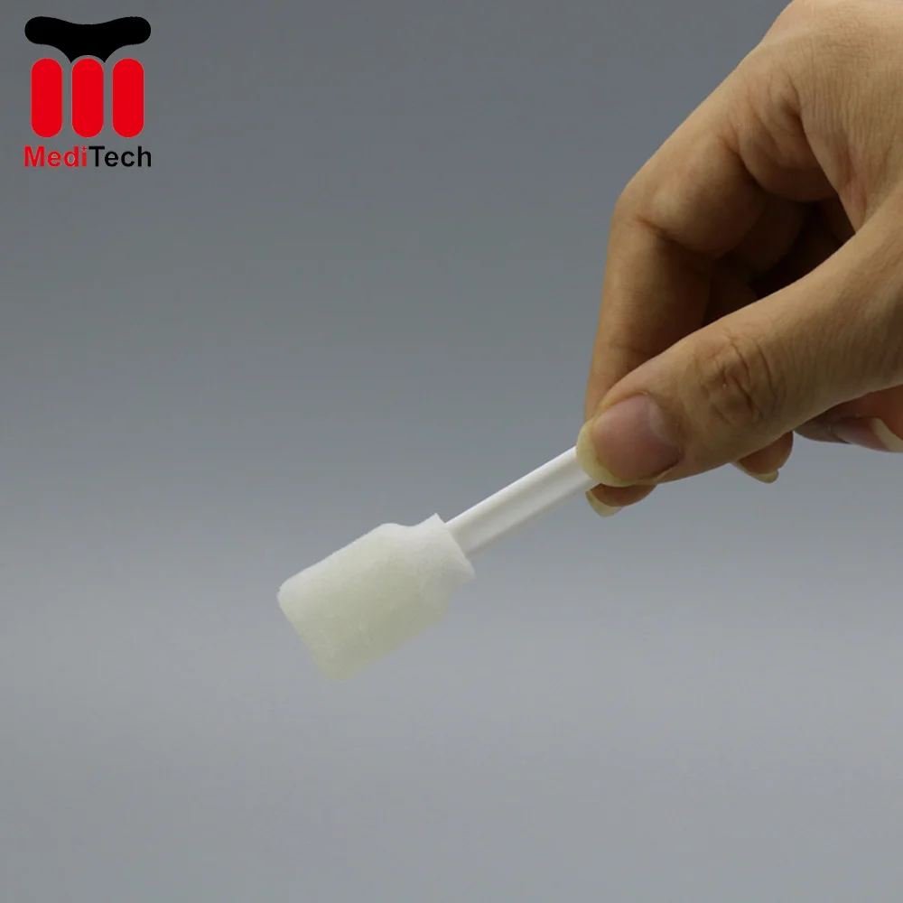 OEM Custom Color Cleanroom Alcohol 99.7% IPA solution Foam Tip Cleaning Swabs for Electronic Components, Printing Machine