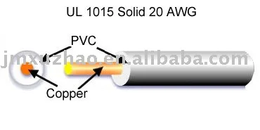 AWG Wire-Solid-20 UL 1015 электрический