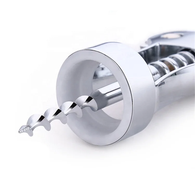 Portable Stainless Steel Red Wine Opener Wing Type Waiter Wine Corkscrew Handle