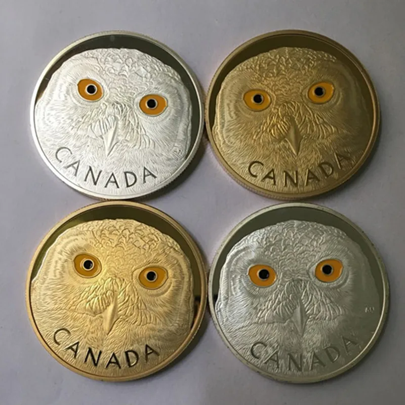 custom promotional double side gold silver panda coin