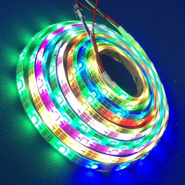 5050 RGBW Flexible 5V USB Powered Led Strip 25 Meter Programmable Apa 102 Led 144 Strip