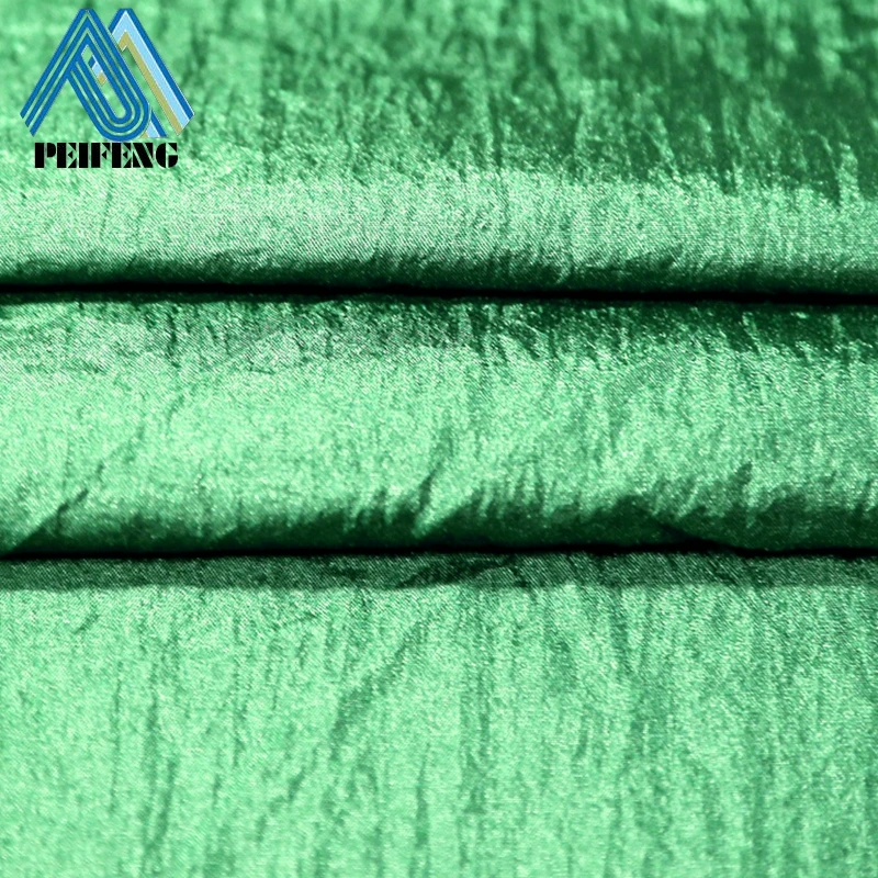 
NTPF0210 210T 70D shinny nylon taffeta crinkle fabric bright nylon fabric 