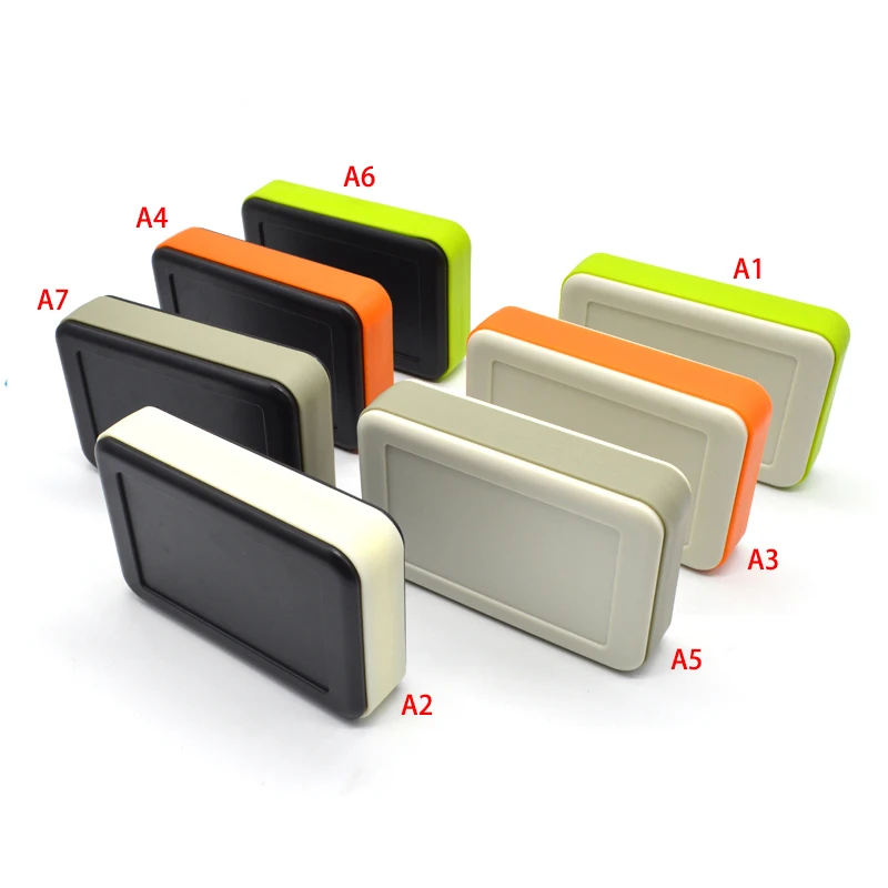 splitted plastic handheld enclosure abs instrumentation box case pcb cable