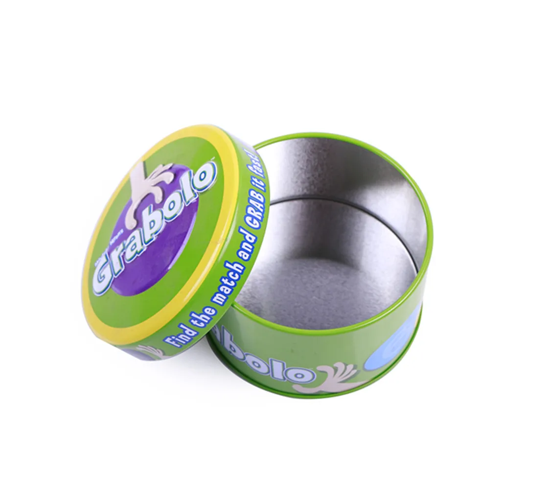
Customized round tin can for cookies and candy 