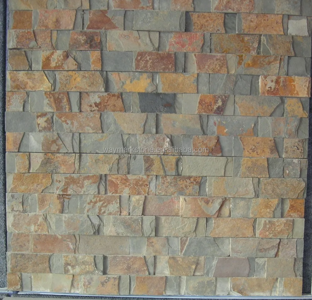 
factory sale classical multicolor natural slate cladding and stone panel WP-D20 