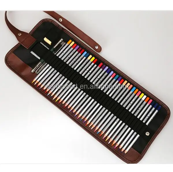 72/48/36 Hole Drawing Pencil Pen Sketch case Multi-function Roll-Up Pencils Wrap Case Holder Artist Organizer