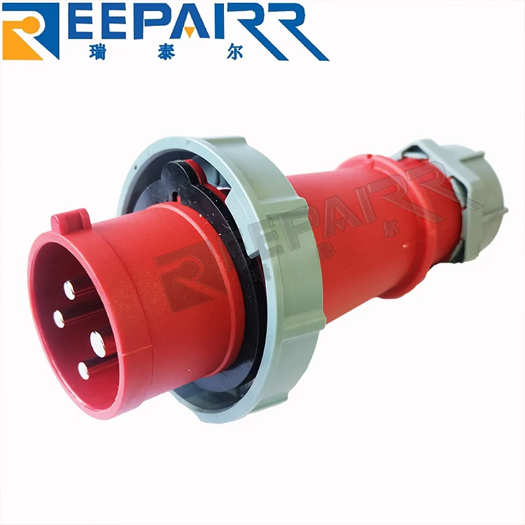 IP67 4P 32A Reefer Container Electrical Plug Socket for Refrigeration