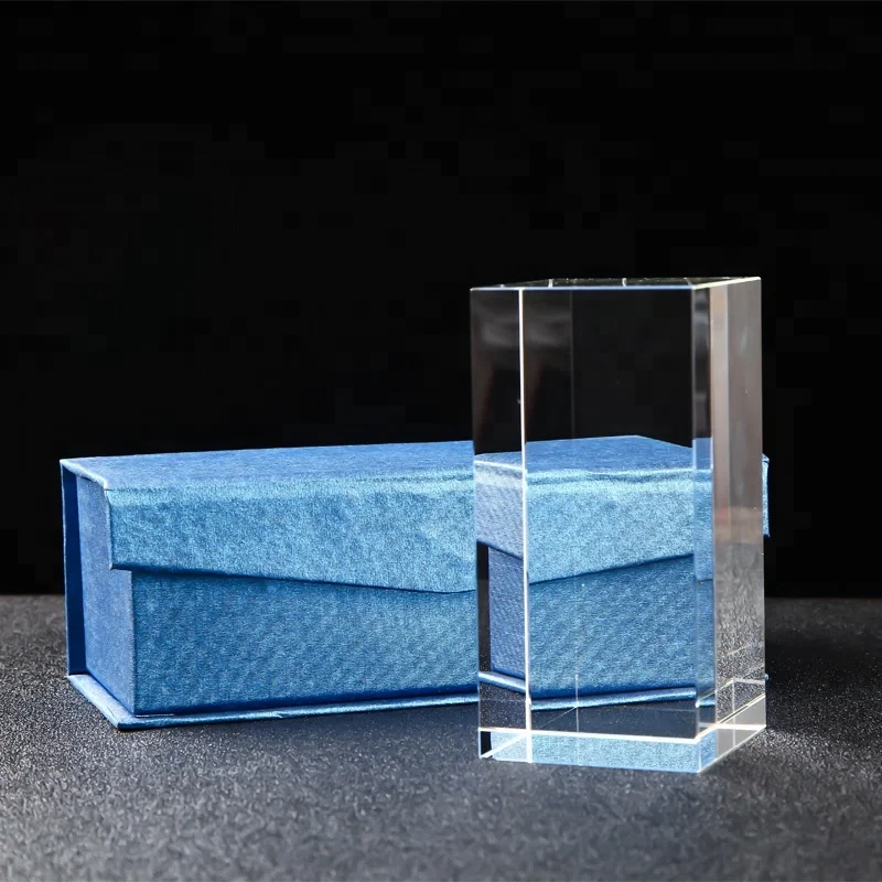 
Pujiang manufacturer top selling transparent 3D laser engraving blank crystal cube 