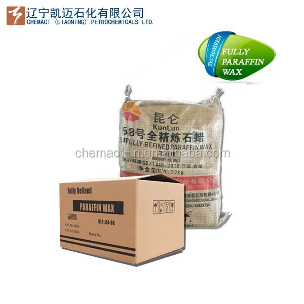 candle/parafin wax/kunlun fully refined paraffin wax 58-60