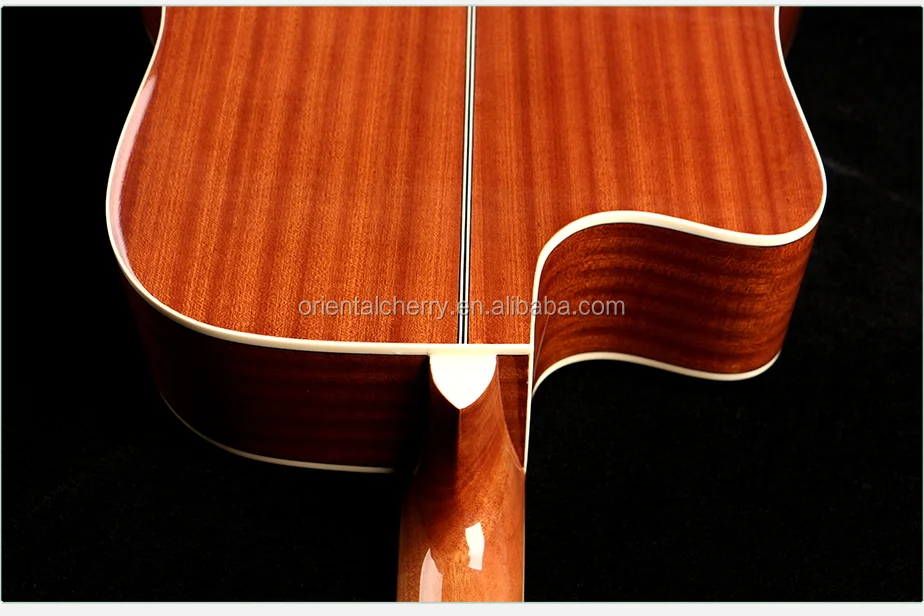 high quality W-100-41 Oriental cherry China factory wholesale spruce top acoustic guitar