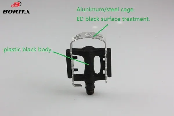 Wellgo 2DU Bearing Toe Clip System Bike Foot Pedal