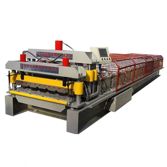 
Galvanized Glaze Steel Tile Roof Sheet Roll Forming Machine 
