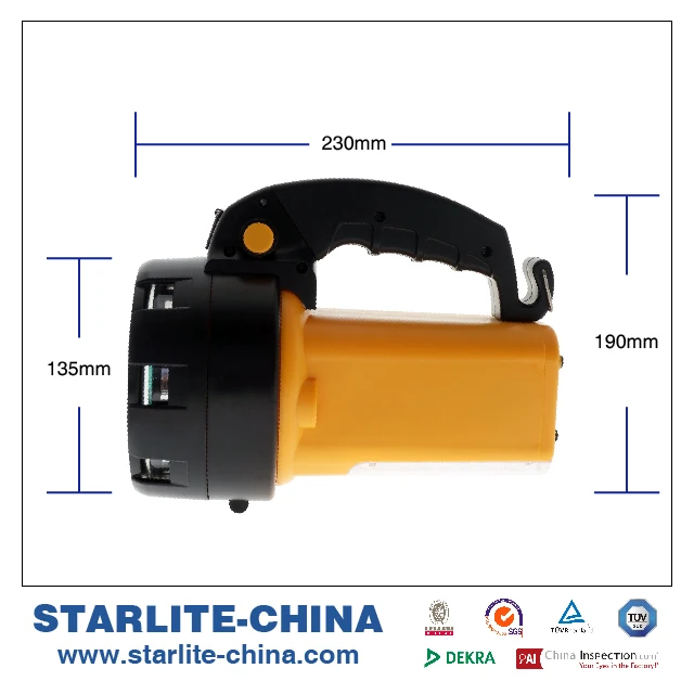 
LED Spotlight hand held rechargeable searchlight 