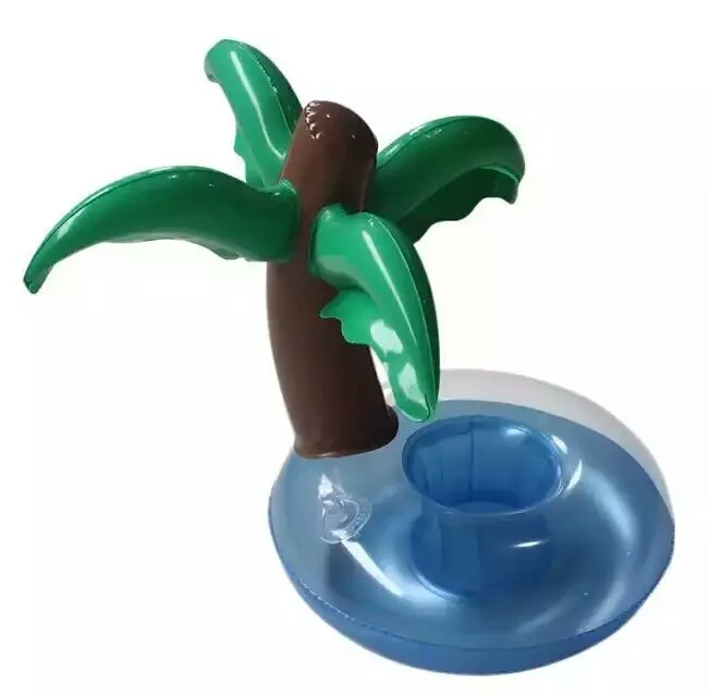 glass holder inflatable palm tree drink holder