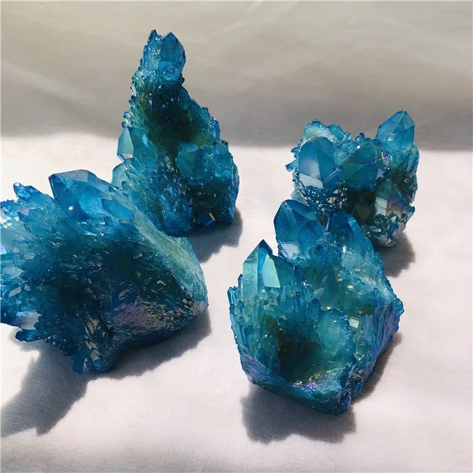 Оптовая продажа натурального голубого кристалла кварца aura