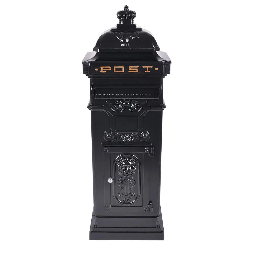 
Bulk Buy From China Black Free Standing Residential Indoor Mailbox Letter Box 