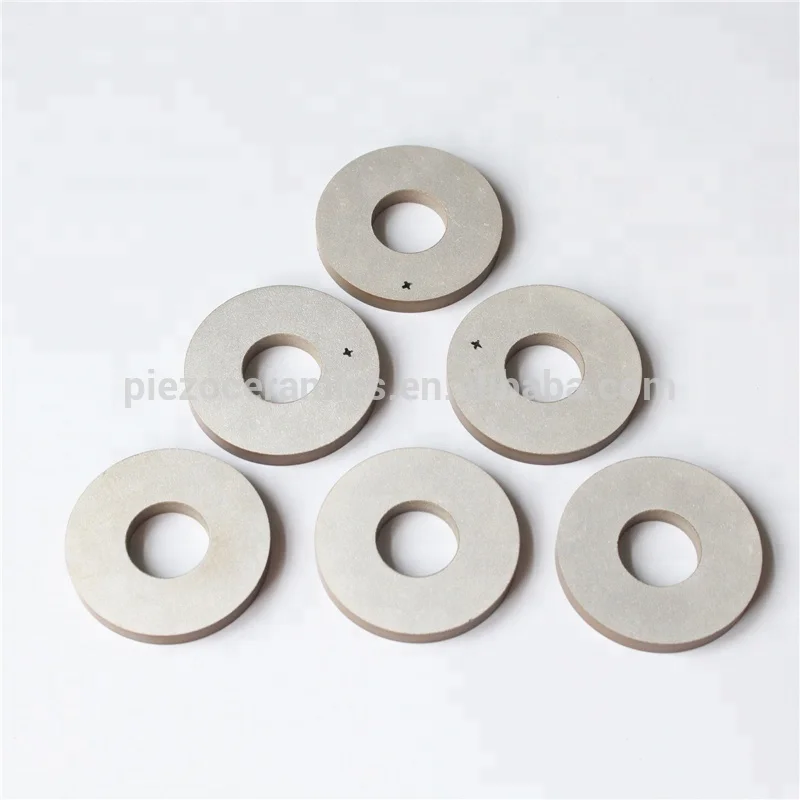 Customized Different Size Ultrasonic Piezoelectric Ring Pzt Piezo Ceramic disc Piezo Ceramic for Cleaning ring and welding ring