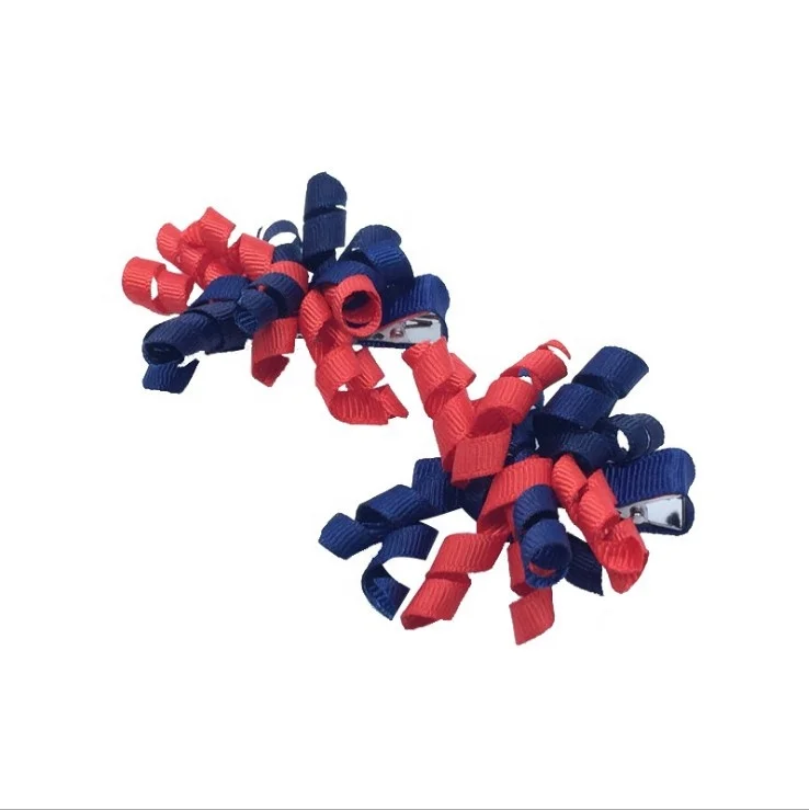 2inch colorful girl korker bows hair clip