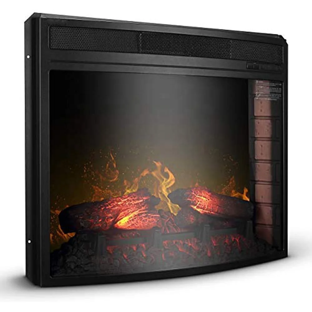 Curved front panel Insert Electric Fireplace