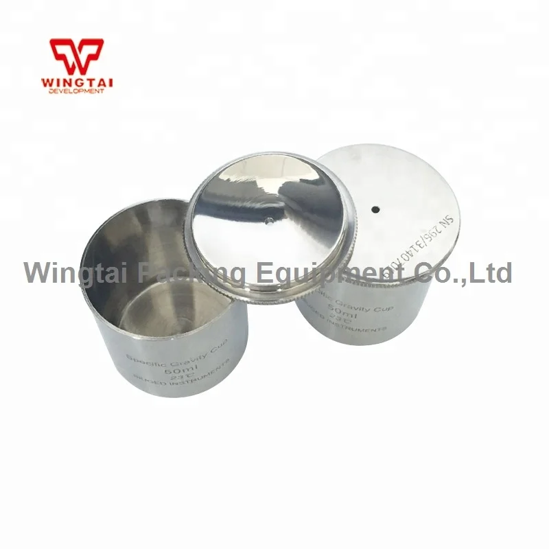 50ml, and 100ml Stainless Steel Specific Gravity Cup Density Cup