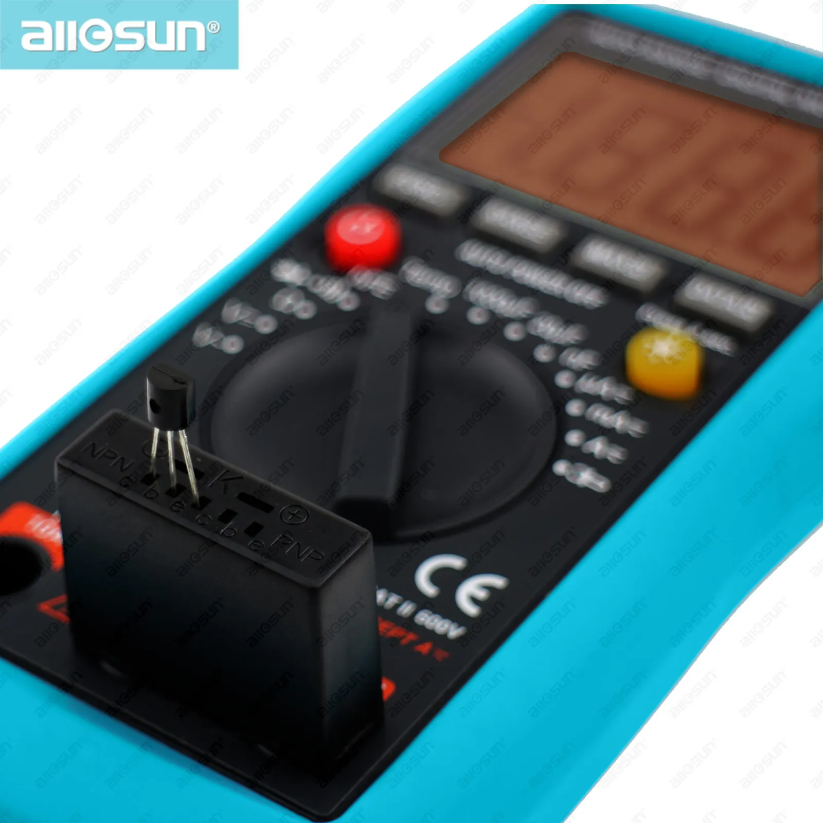 All-sun EM420B Autorange Digital Multimeter LCD Auto Range Buzz AC DC Volt Amp OHM Temp Tester US Ship