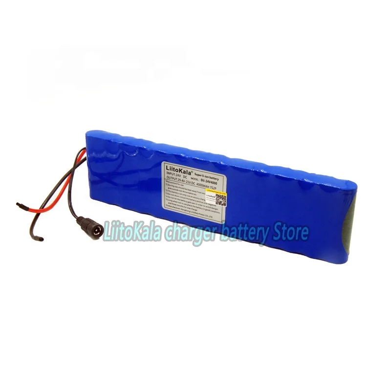 Liitokala 24V 4000mAh rechargeable 10A lithium battery discharge 7S2P 18650 29.4V 4ah lithium ion bms scooter battery pack