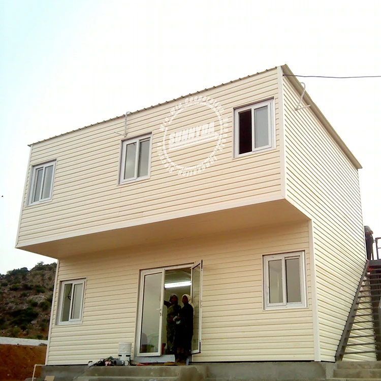 Dubai contained container house galvanized steel frame prefab houses