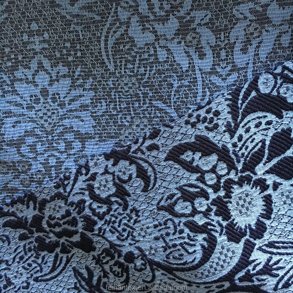 Western Palace Pattern Design Jacquard Fabric
