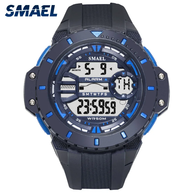 New design  Smael logo SL1519 electronic  army sport waterproof wrist  men watches