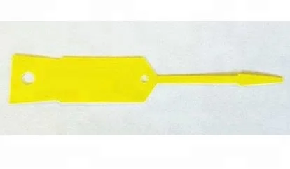 Automotive Plastic Yellow Color Self Locking Arrow Key Tags Car Dealer Econo Service Tag