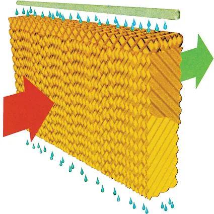 Industrial Poultry Farm Greenhouse Evaporative Cooling Pad Air Cooling system