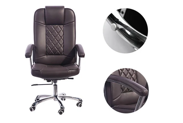 Home office furniture pu executive brown leather office chair