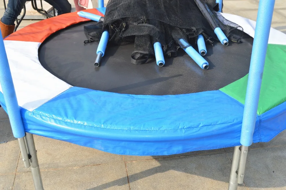 
6FT Mini Kids jumping Trampoline for Children with Enclosure and ladder TUV-GS Approved 