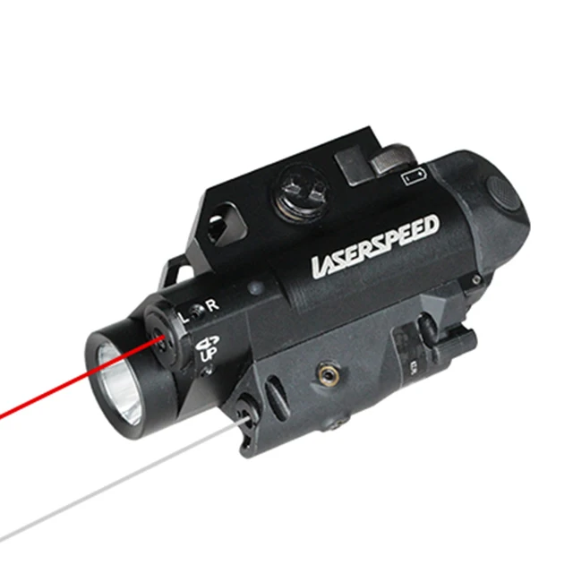 Светодиодное освещение Laserspeed на большие расстояния и красный + инфракрасный лазерный дизайн Combo подходит для Pic Rail